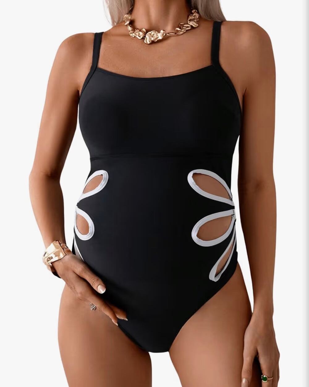 NWT OYOANGLE Women's XL Maternity Swimsuit